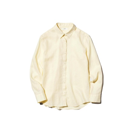 UNIQLO UNIQLO Светло-желтые женские рубашки