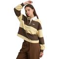 GAP Коричнево-желтые полосы Женская рубашка
